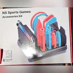 Sports Games Accessories Kit - Black, Red, Blue